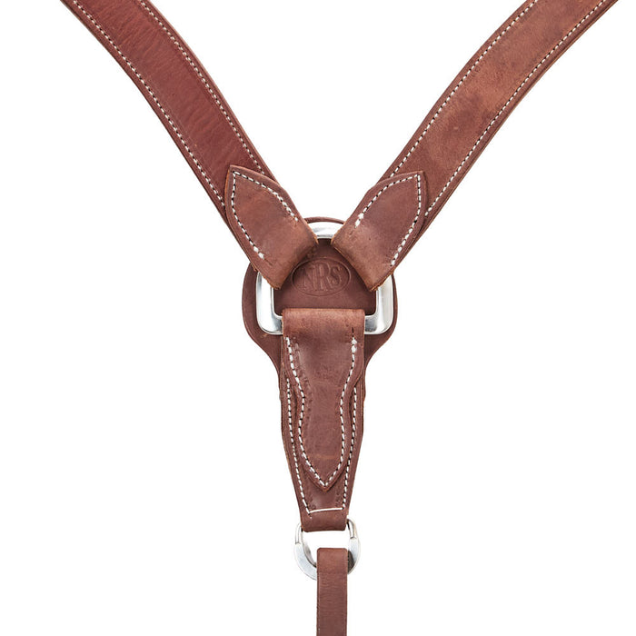 NRS Tack Heavy Oiled Hermann Oak Leather 1 1/2in Tapered Breast Collar