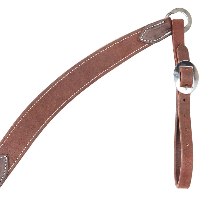 NRS TACK Roughout Chocolate Harness 1 1/2in Tapered Breast Collar