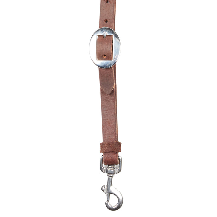 NRS TACK Roughout Chocolate Harness 1 1/2in Tapered Breast Collar