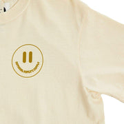 NRS Ranch Smiley Face Checkered Ivory Tee