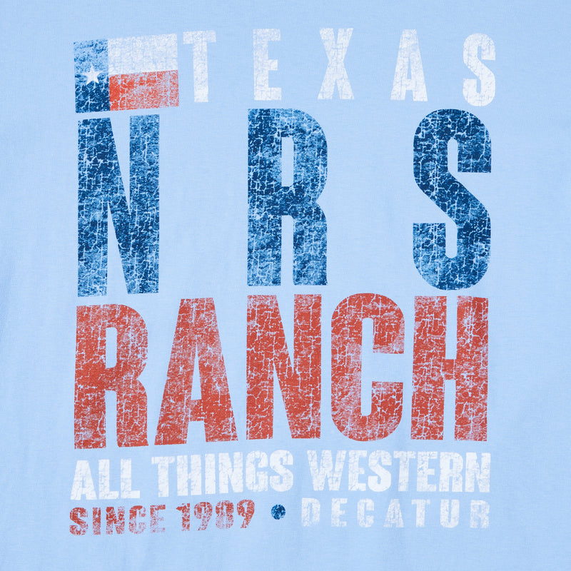 NRS Ranch TX Star Flag Blue Tee