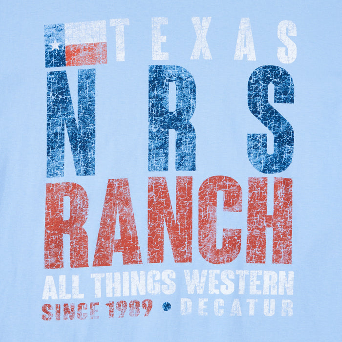 NRS Ranch TX Star Flag Blue Tee