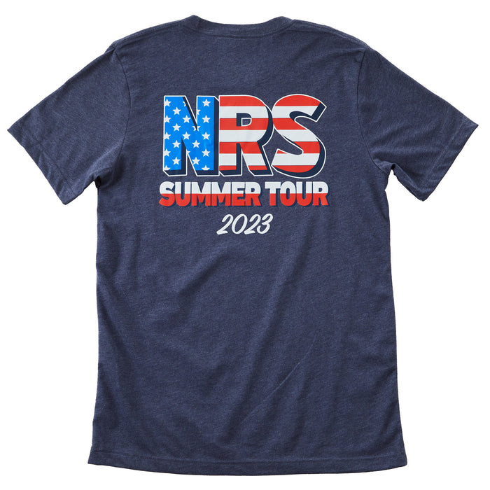 NRS Summer Tour 23 Heather Navy Flag Tee
