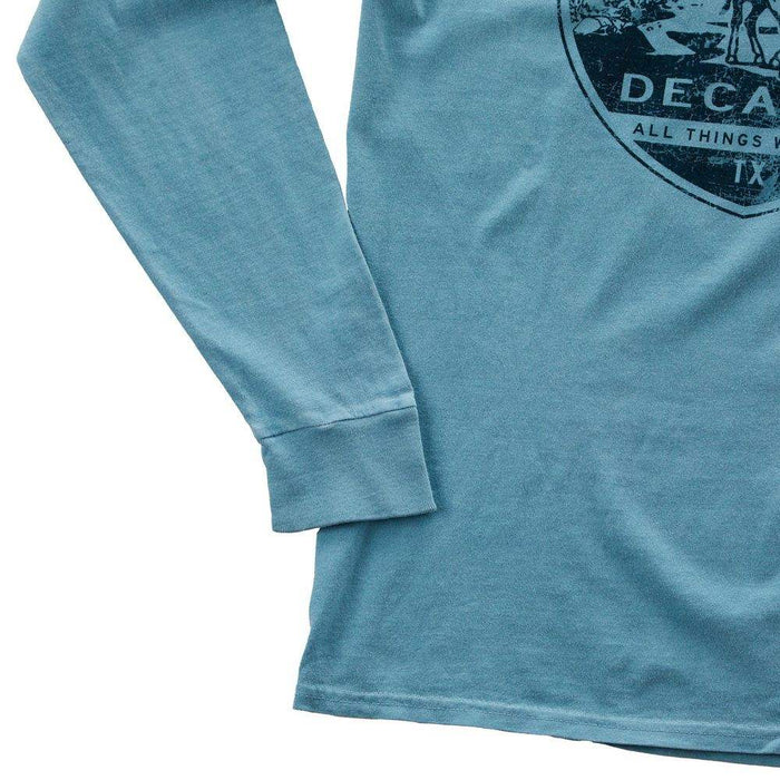 NRS Ranch Cowboy Denim Blue Long Sleeve Tee