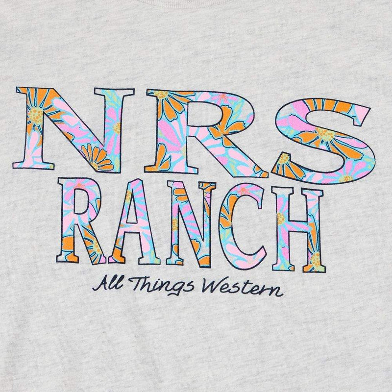 NRS Youth Floral Logo Oatmeal Tee