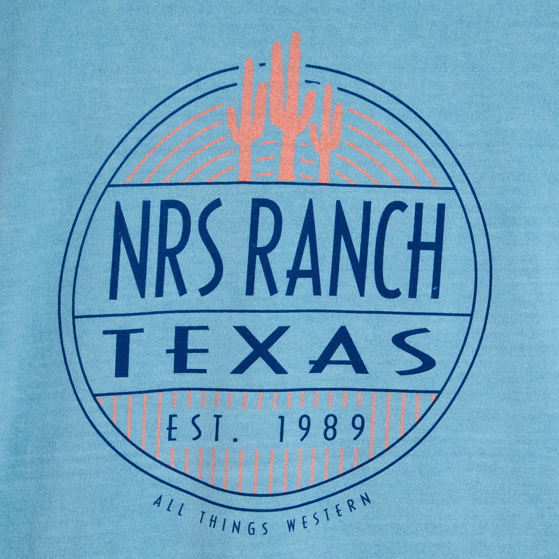 NRS Ranch Cactus Logo Glacier Tee