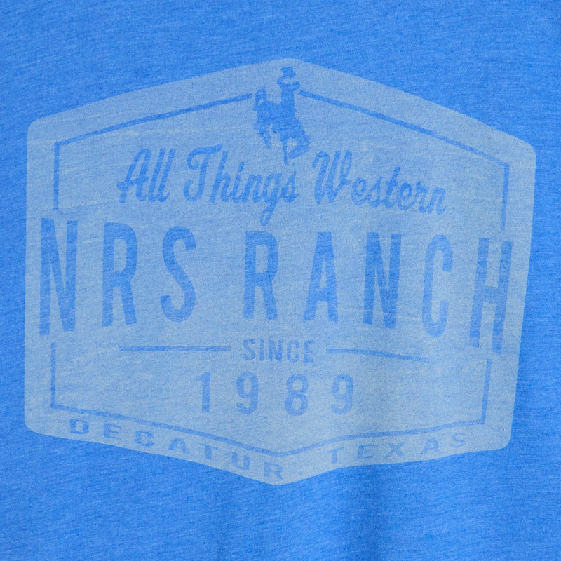 NRS Ranch Bronc Logo Cali Blue Tee