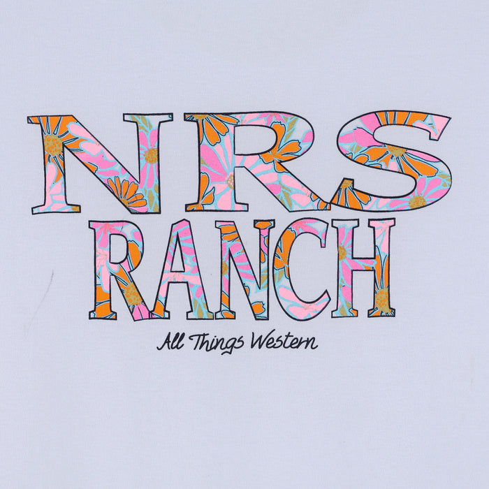 NRS Ranch Powder Floral Logo Tee