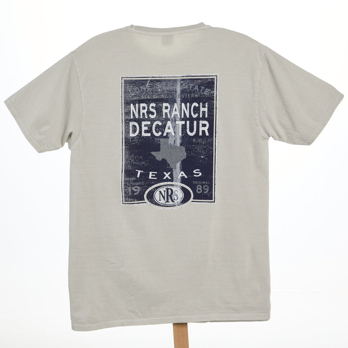 NRS NRS Ranch Lone Star State Logo Cement Short Sleeve T-Shirt