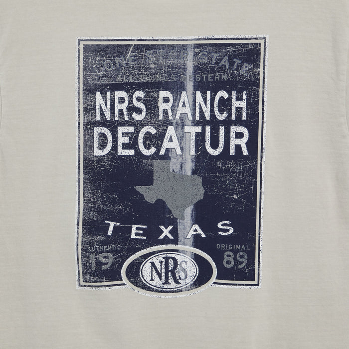 NRS NRS Ranch Lone Star State Logo Cement Short Sleeve T-Shirt