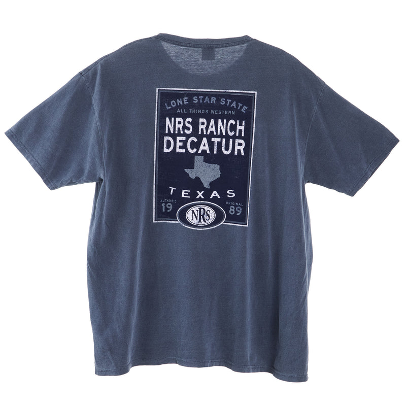 NRS NRS Ranch Lone Star State Logo Indigo Tee