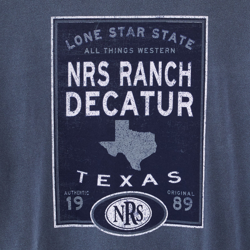 NRS NRS Ranch Lone Star State Logo Indigo Tee