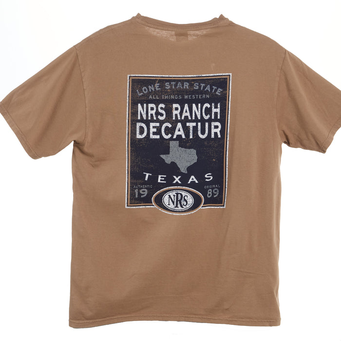 NRS NRS Ranch Lone Star State Logo Russet Short Sleeve T-Shirt