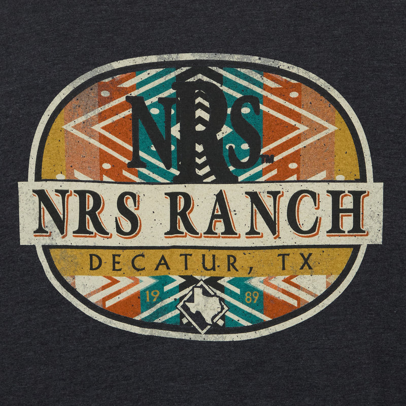 NRS NRS Ranch Black Aztec Circle Logo Tee