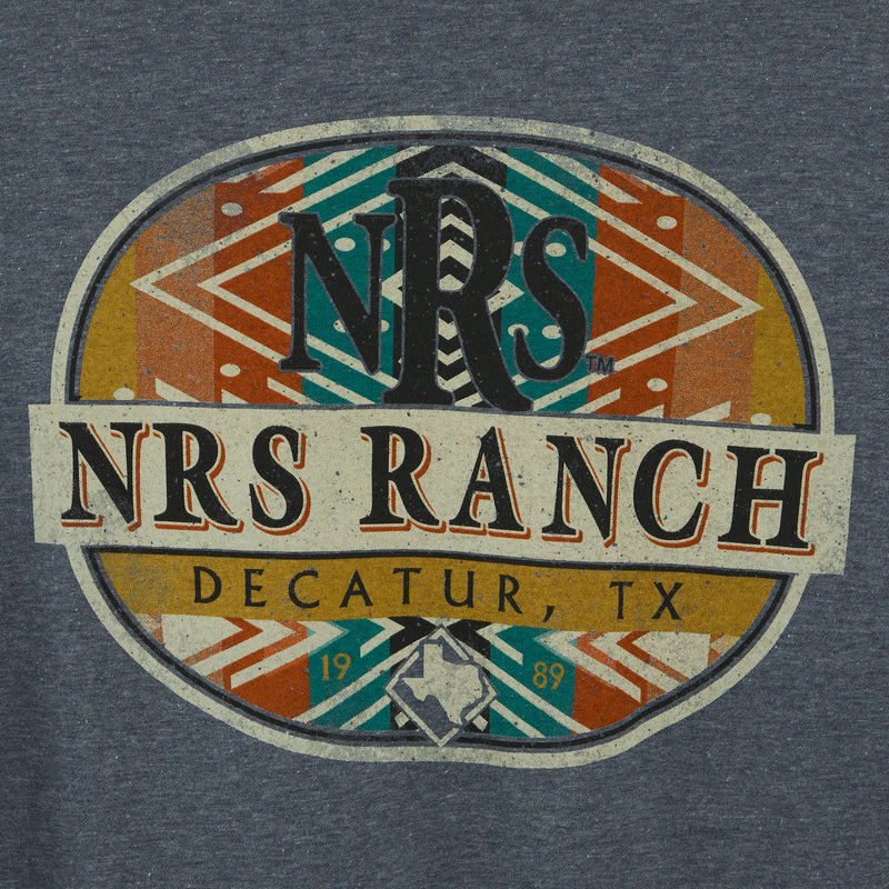 NRS NRS Ranch Grey Aztec Circle Logo Tee