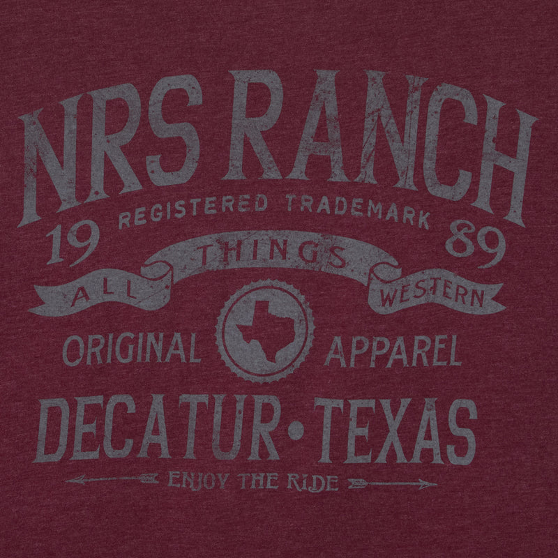 NRS NRS Ranch Maroon Tee