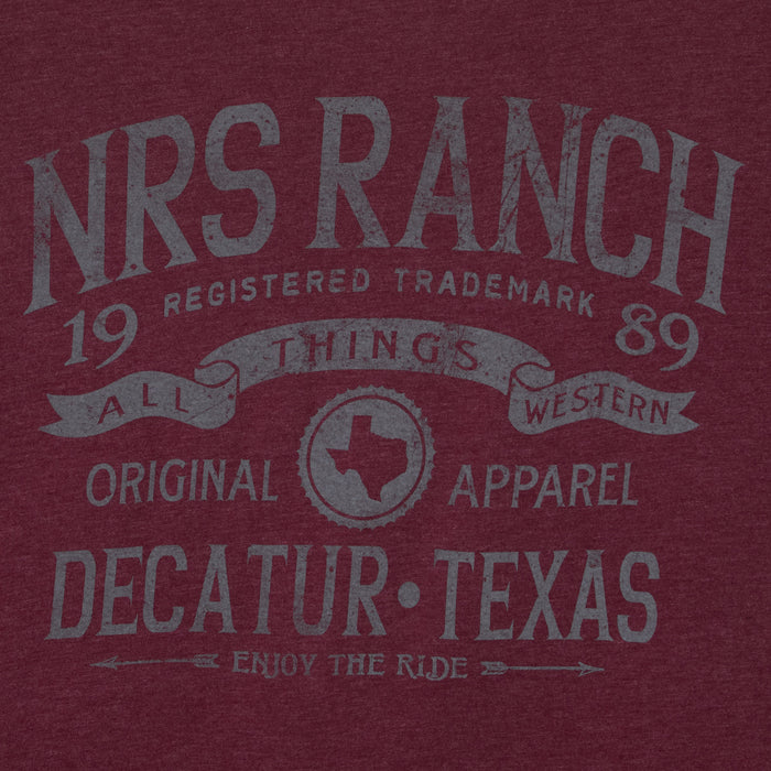 NRS NRS Ranch Maroon Tee