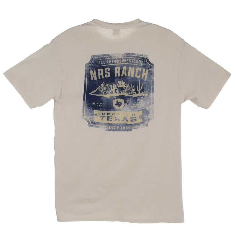 NRS NRS Ranch Desert Logo Cappuccino Tee