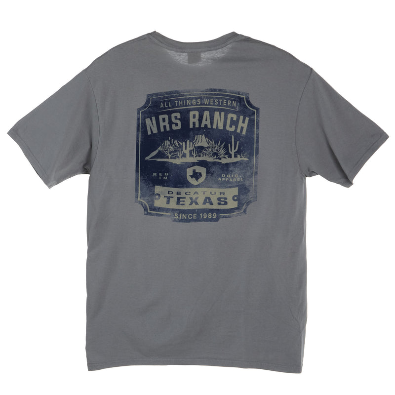 NRS NRS Ranch Desert Logo Steel Grey Tee