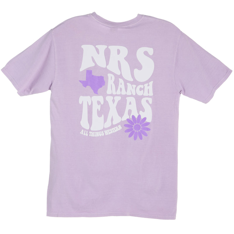 NRS NRS Ranch Texas Groovy Logo Wisteria Tee