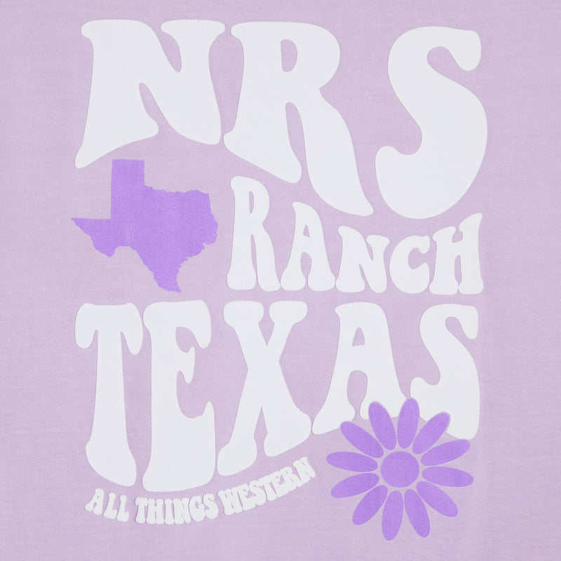 NRS NRS Ranch Texas Groovy Logo Wisteria Tee
