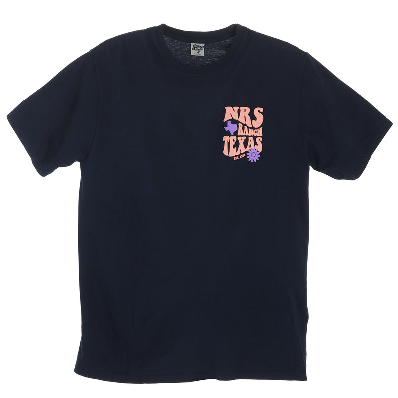 NRS NRS Ranch Texas Groovy Logo Reactive Navy Tee