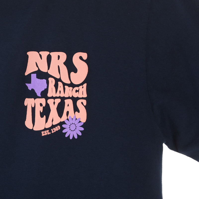 NRS NRS Ranch Texas Groovy Logo Reactive Navy Tee