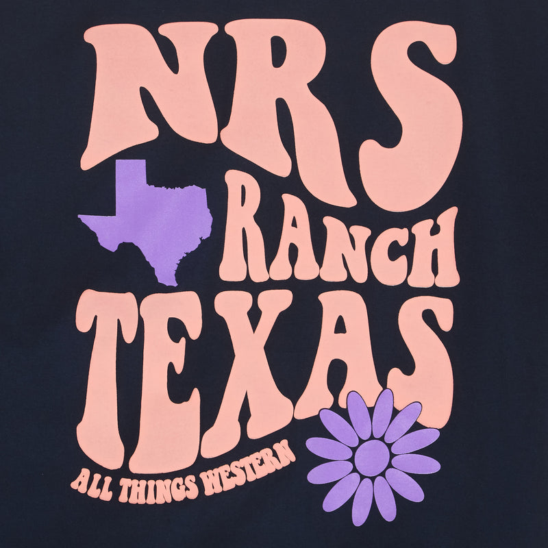 NRS NRS Ranch Texas Groovy Logo Reactive Navy Tee