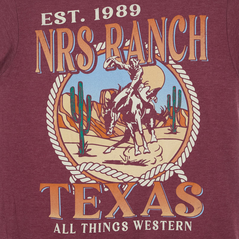 NRS NRS Ranch Wild Johnny Maroon Tee