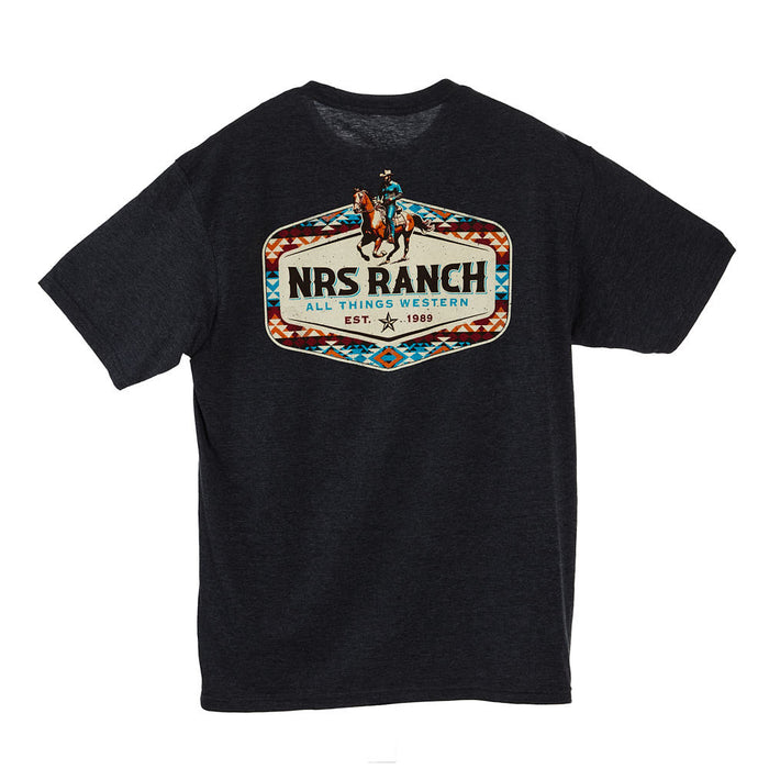 NRS NRS Ranch Black Southwest Logo w/Cowboy Tee