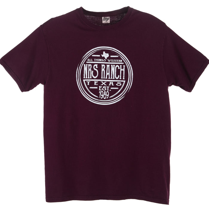 NRS NRS Ranch Texas Boysenberry Round Logo Tee