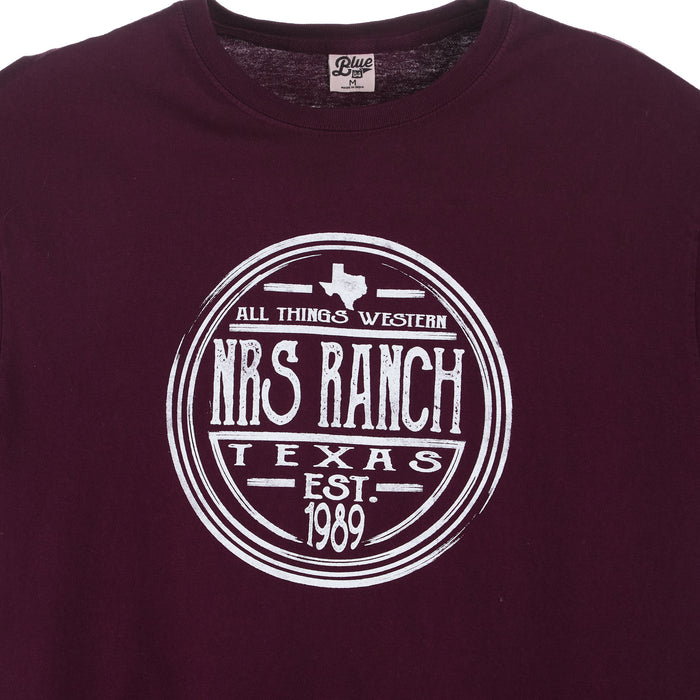 NRS NRS Ranch Texas Boysenberry Round Logo Tee