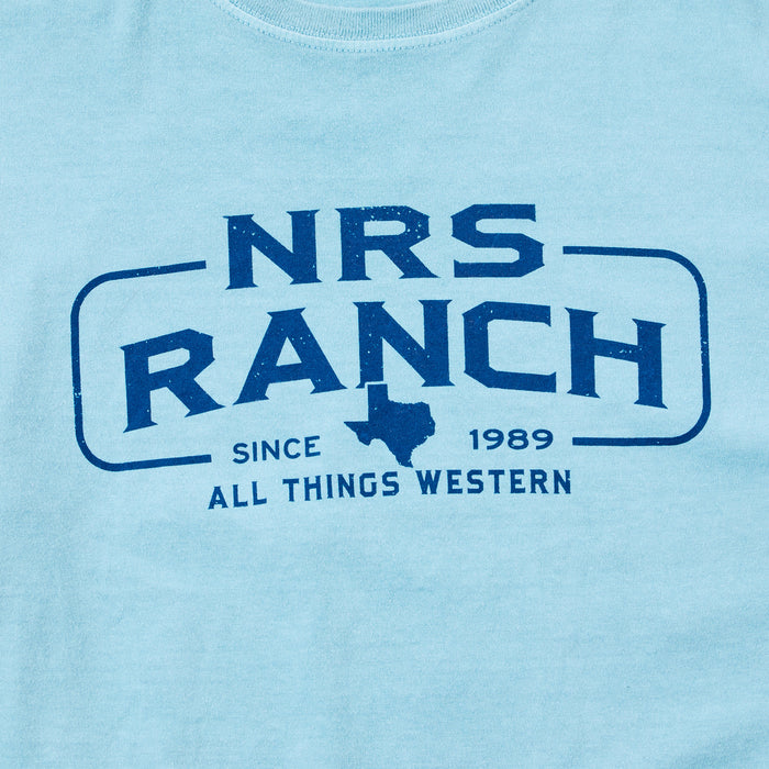 NRS Lakeshirt NRS Ranch Logo Denim Blue Long Sleeve T-Shirt