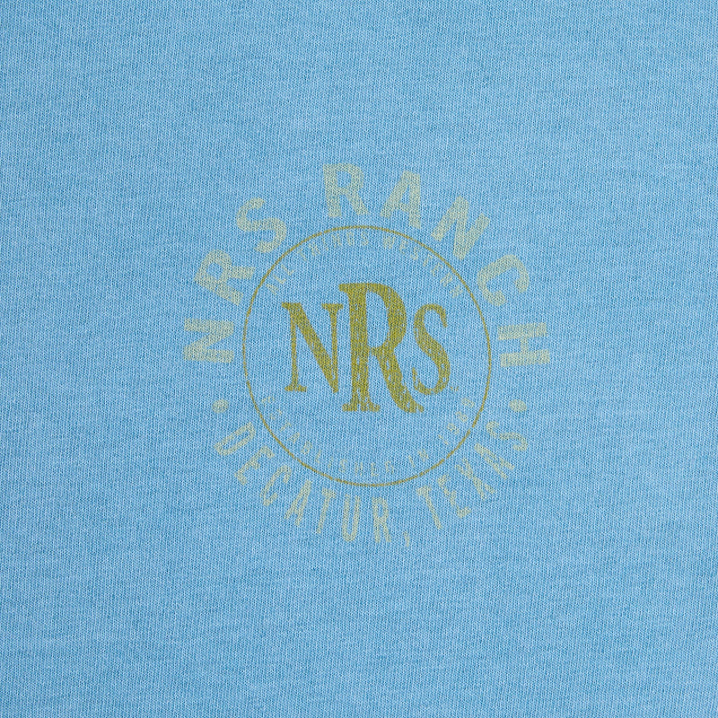 NRS Ranch Round Logo Blue Tee