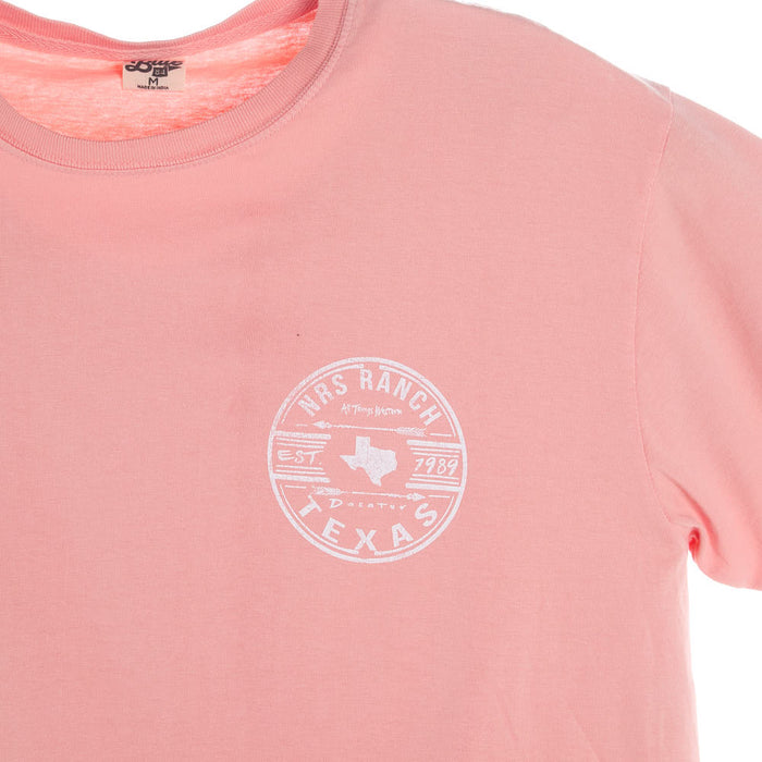 NRS NRS Ranch 1989 Texas Neon Coral Tee