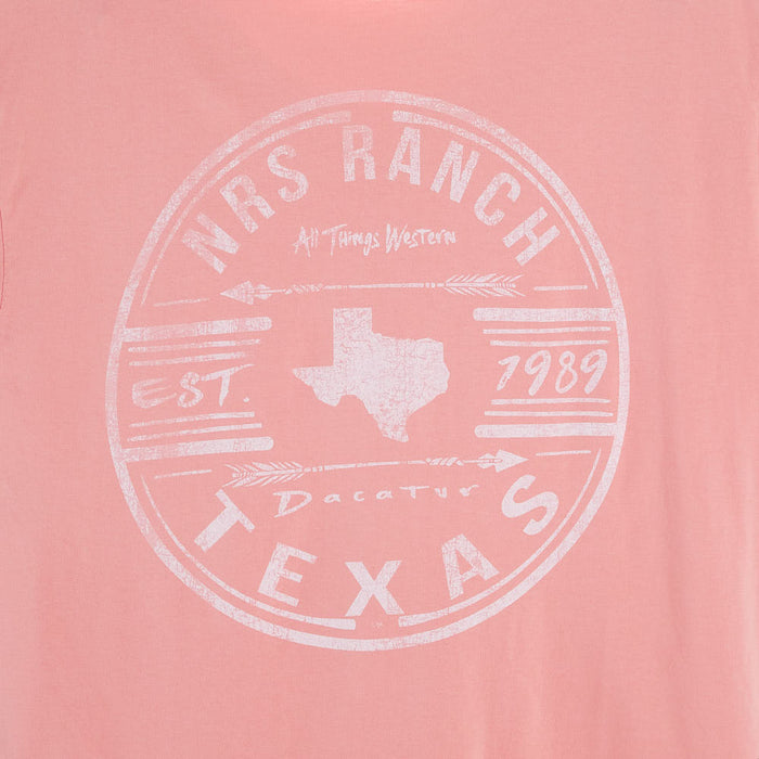 NRS NRS Ranch 1989 Texas Neon Coral Tee