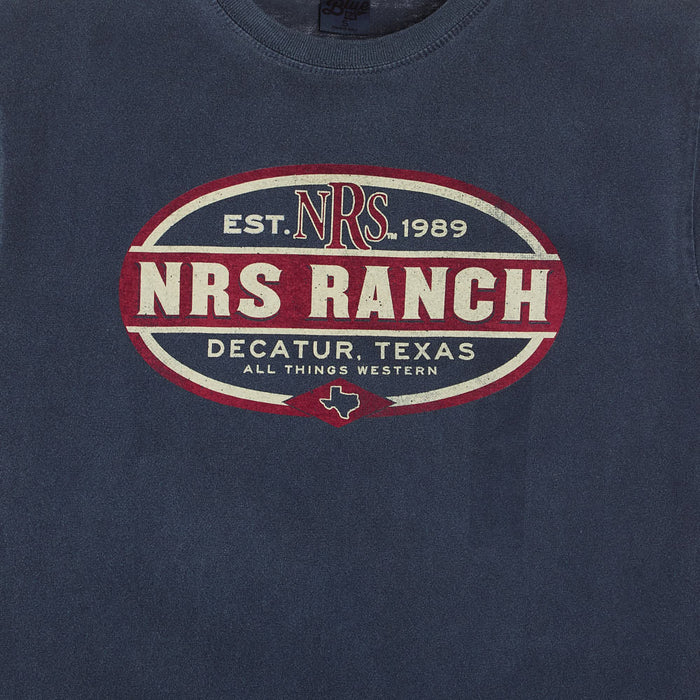 NRS NRS Ranch Oval Logo Indigo Short Sleeve T-Shirt