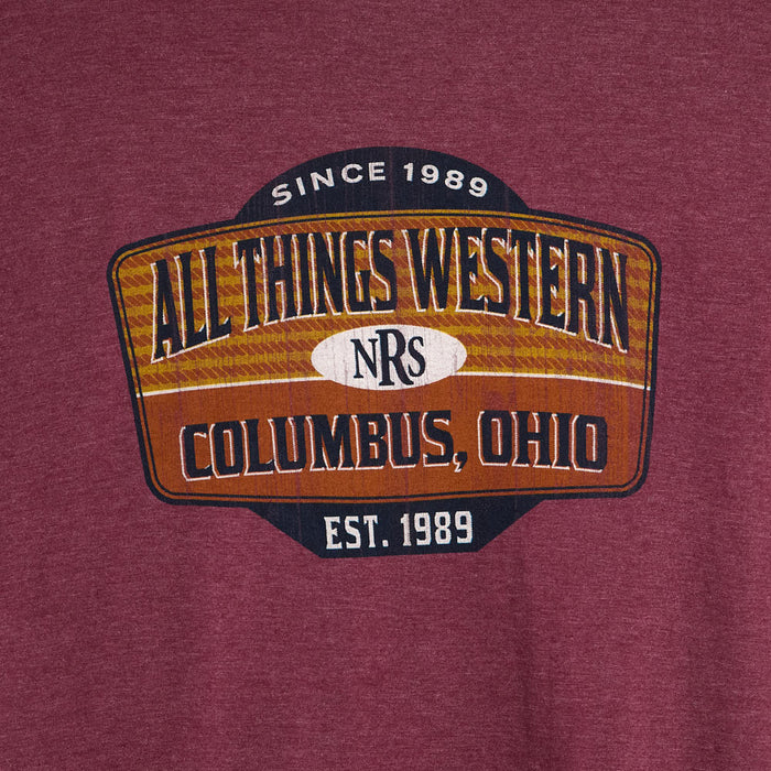 NRS Columbus Ohio Maroon Logo Tee Shirt