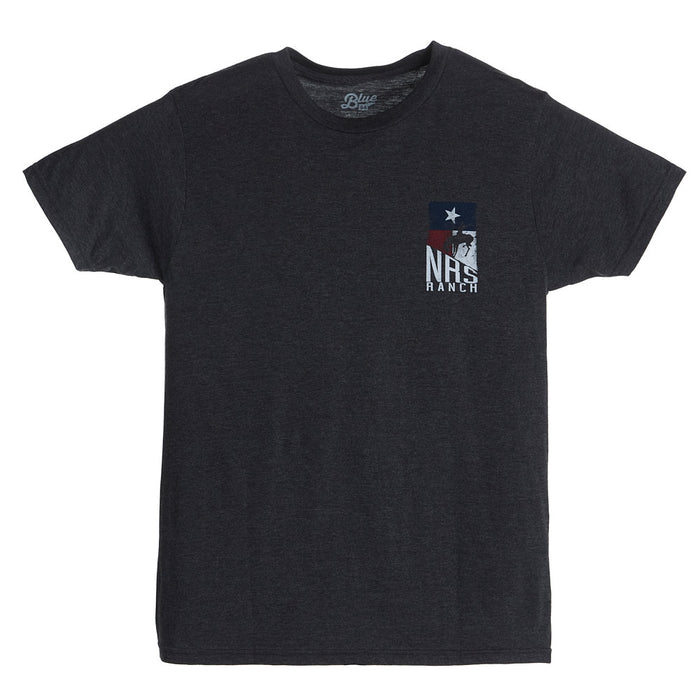 NRS Texas Flag Stacked Logo Black Tee Shirt