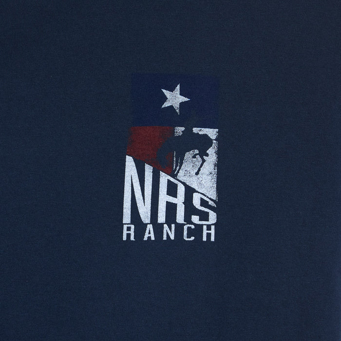 NRS Texas Flag Stacked Logo Navy Tee Shirt