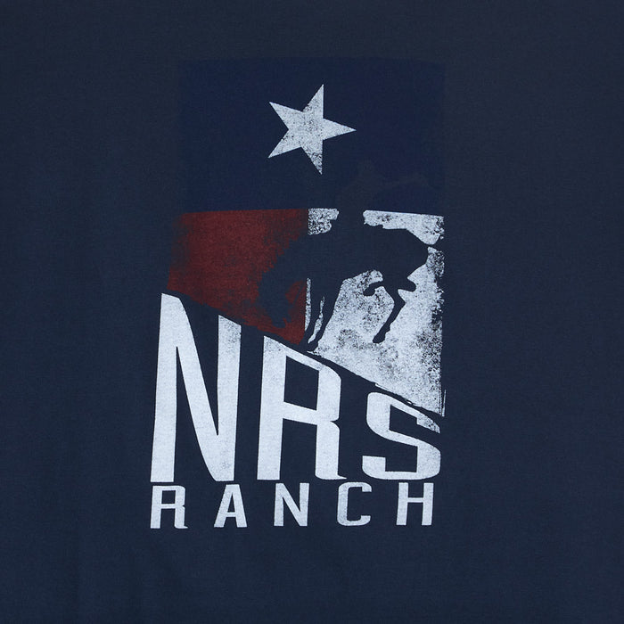 NRS Texas Flag Stacked Logo Navy Tee Shirt