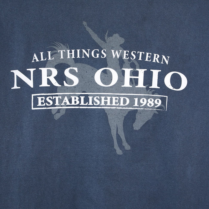 NRS Ohio Bucking Horse Indigo Tee Shirt