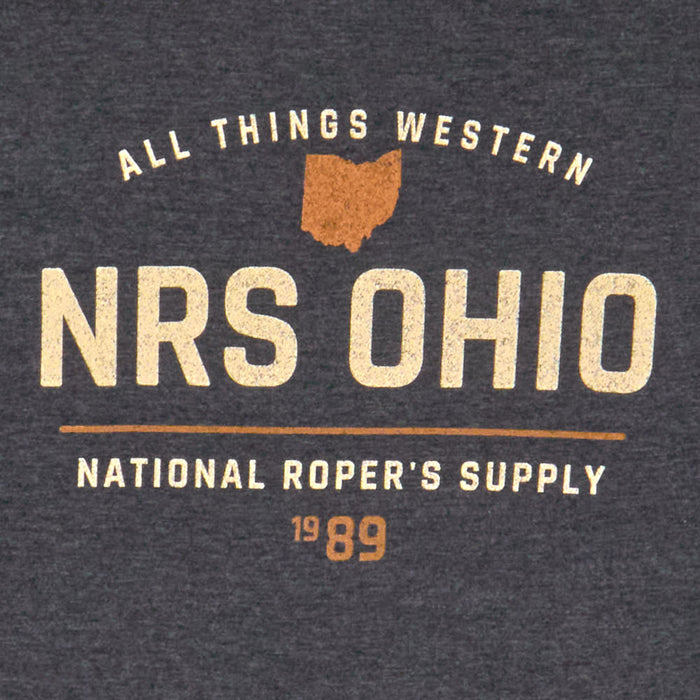 NRS Ohio National Ropers Supply 1989 Black Tee Shirt