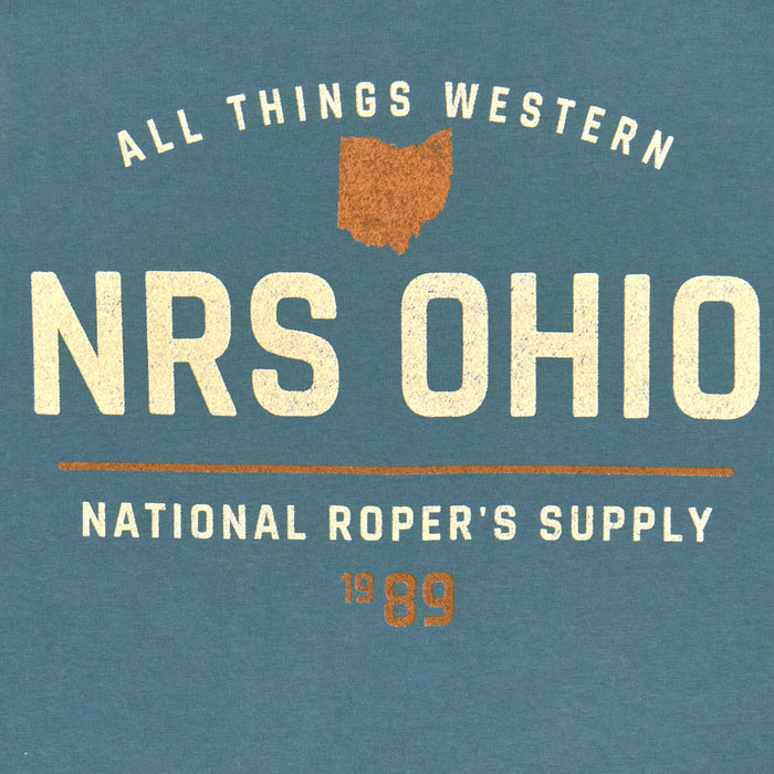 NRS Ohio National Ropers Supply 1989 Teal Tee Shirt