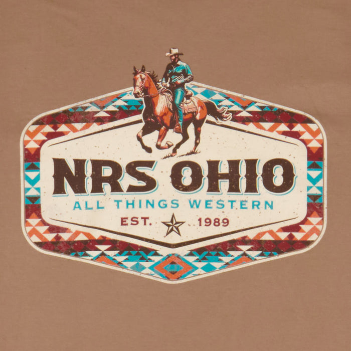 NRS Ohio All Things Western Russet Aztec Border Tee Shirt