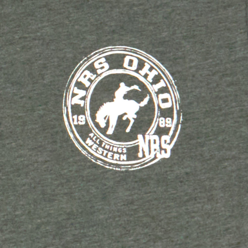 NRS Ohio Bucking Horse Logo Forest Tee Shirt