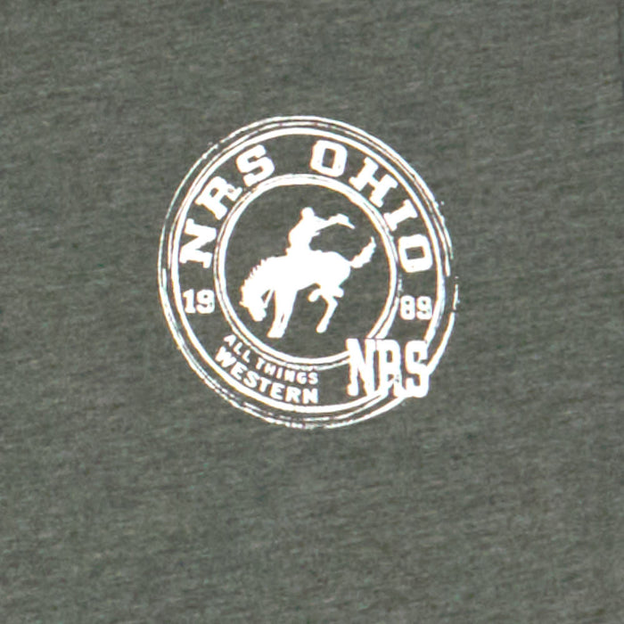 NRS Ohio Bucking Horse Logo Forest Tee Shirt