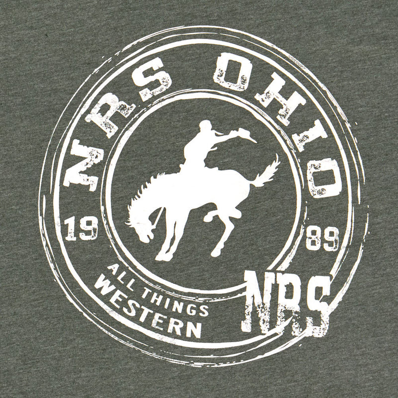 NRS Ohio Bucking Horse Logo Forest Tee Shirt
