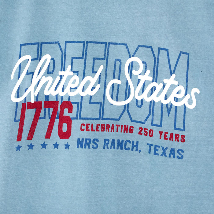 NRS Ranch Freedom 1776 Denim Blue Tee Shirt