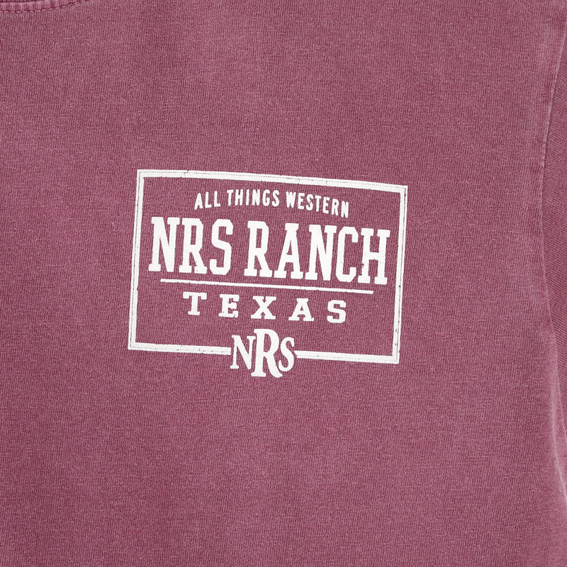 NRS Ranch All Things Western Maroon Back Logo Tee Shirt